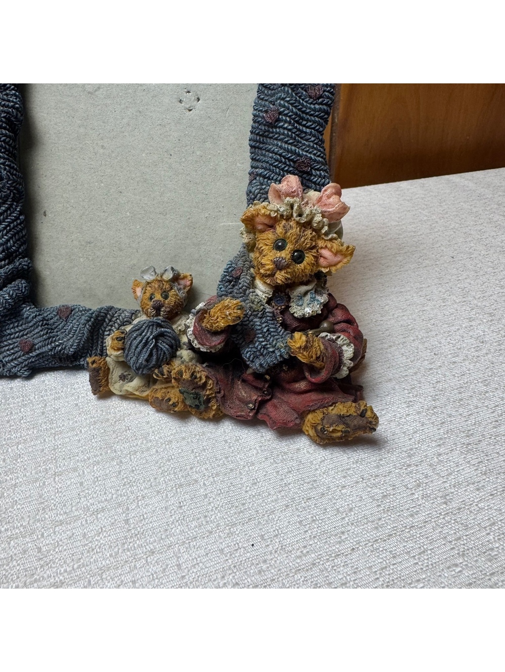 Boyds Bears Darby & Jasper Knittin’ Kittens Photo Frame 3.5x5 Folkstone - Picture 5 of 8